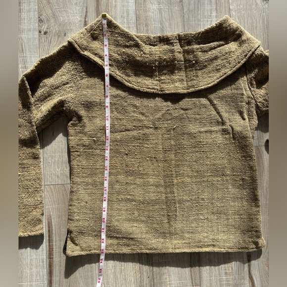 Vintage M ocher boho sweater - Picture 6 of 8